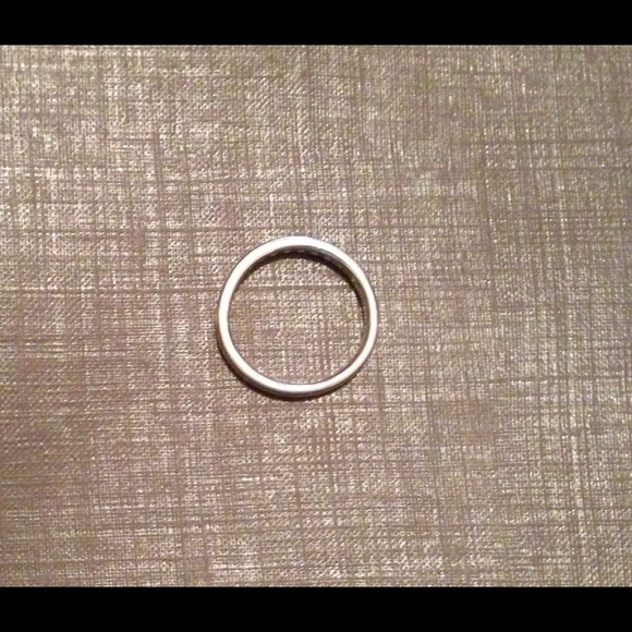 White gold and diamond eternity band sz 5 - Picture 3 of 3